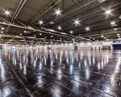 Die leere Halle 2 der MESSE ESSEN