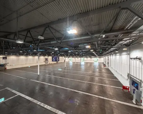 Die leere Halle 6 der MESSE ESSEN