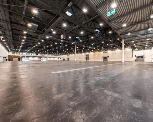 Die leere Halle 6 der MESSE ESSEN