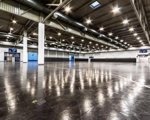 Die leere Halle 1 der MESSE ESSEN 