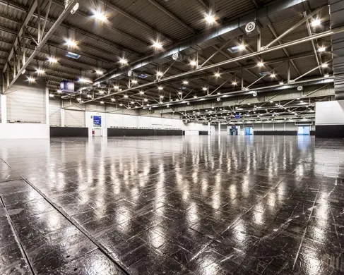 Die leere Halle 1 der MESSE ESSEN 