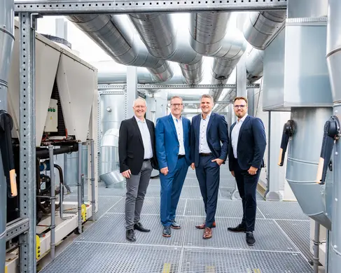 Gruppenfoto des Team Technik der Messe Essen