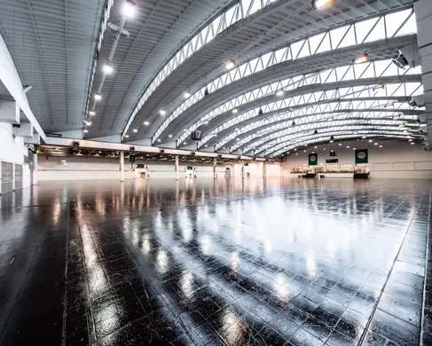 Die leere Halle 7 der MESSE ESSEN