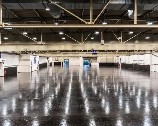 Die leere Halle 1 der MESSE ESSEN 