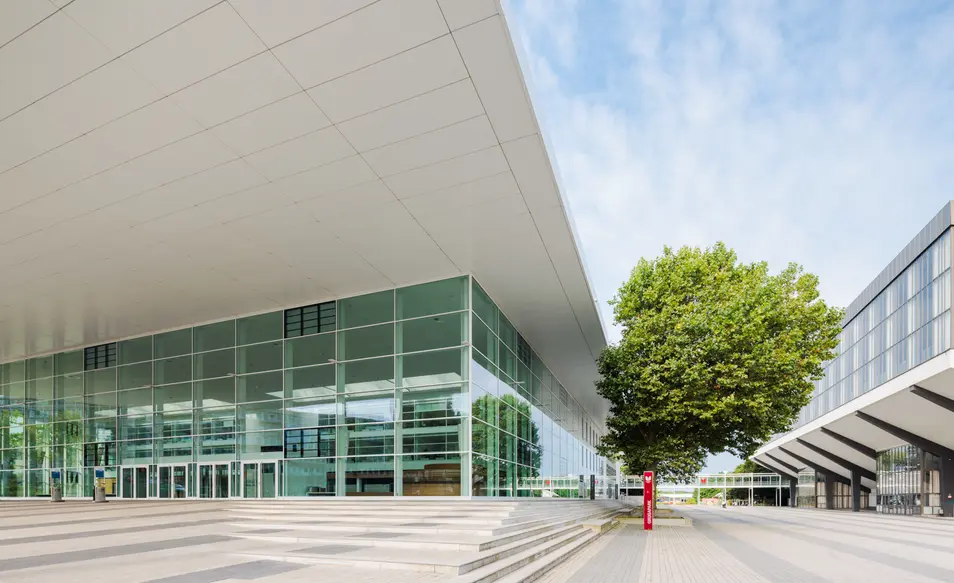 Das Gebäude der Messe Essen 