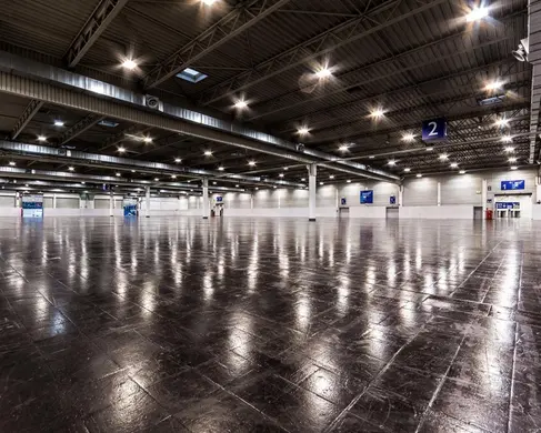 Die leere Halle 2 der MESSE ESSEN