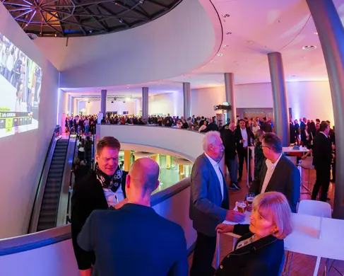 Das CC West Foyer OG der MESSE ESSEN während einer Veranstaltung