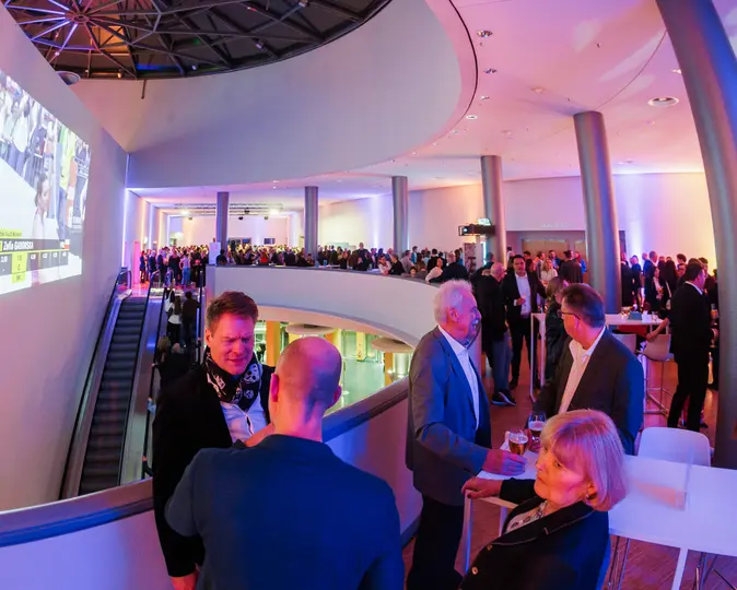 Das CC West Foyer OG der MESSE ESSEN während einer Veranstaltung