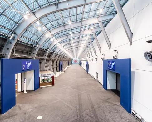 Die Galeria der MESSE ESSEN leer