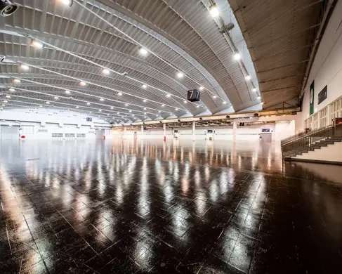 Die leere Halle 7 der MESSE ESSEN