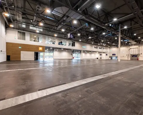 Die leere Halle 6 der MESSE ESSEN
