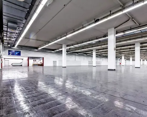 Die leere Halle 1A der MESSE ESSEN