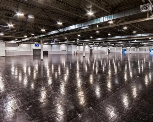 Die leere Halle 2 der MESSE ESSEN