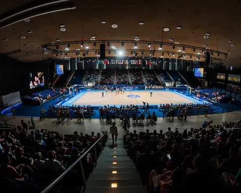 Basketball bei den FISU University Games in der Grugahalle