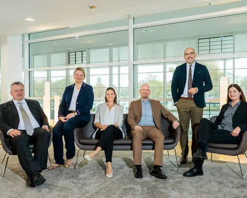 Gruppenfoto des Team Finanzen von der Messe Essen