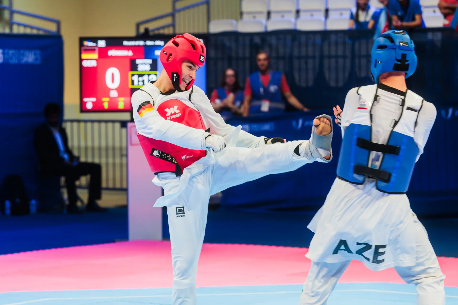 Referenz FISU Taekwondo Deutschland gegen Aserbaidschan