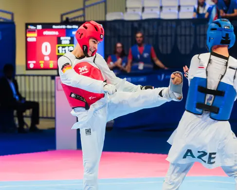 Referenz FISU Taekwondo Deutschland gegen Aserbaidschan