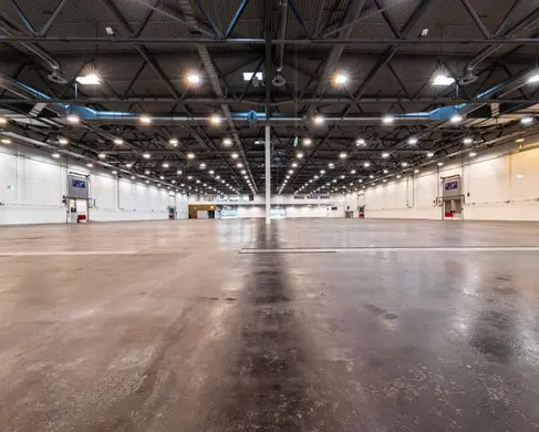 Die leere Halle 6 der MESSE ESSEN