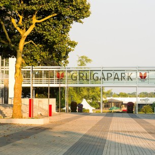 Neugestalteter Zugang zum Grugapark